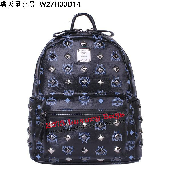 MCM Stark Studded Small Backpack MC2089S Black