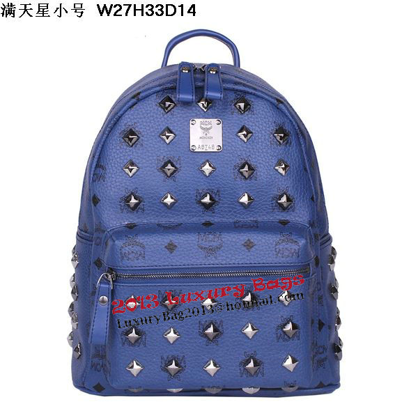 MCM Stark Studded Small Backpack MC2089S Royal