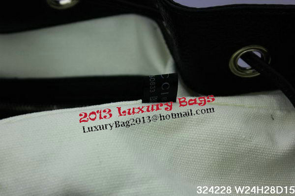 Gucci Calf Leather Bucket Bag 354228 Black