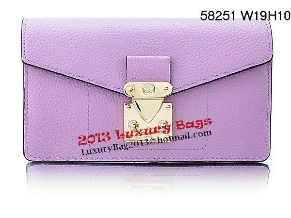 Louis Vuitton Veau Cachemire Leather Dauphine Wallet M58251 Lavender
