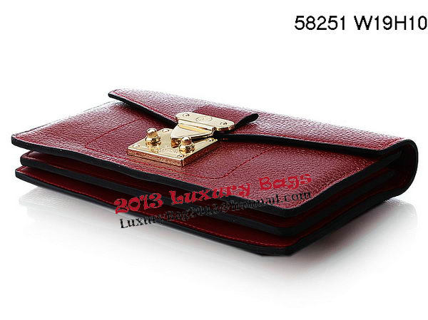 Louis Vuitton Veau Cachemire Leather Dauphine Wallet M58251 Red