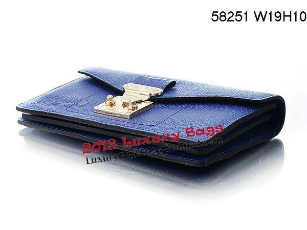Louis Vuitton Veau Cachemire Leather Dauphine Wallet M58251 Royal
