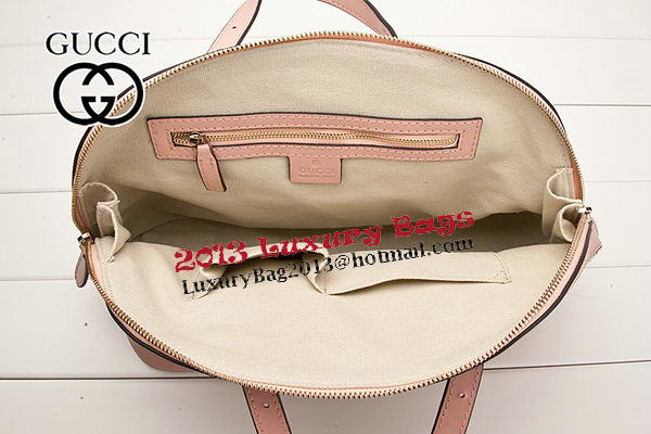 Gucci 309617 Pink Vintage Flora Leather Top Handle Bag