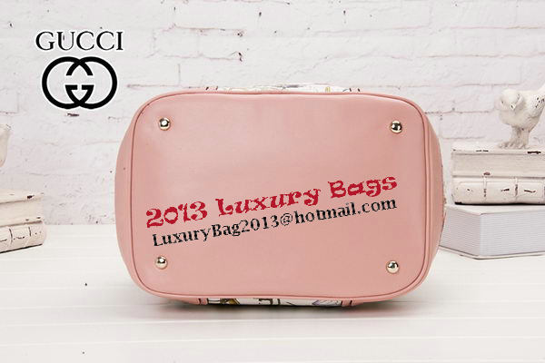 Gucci GG Drawstring Sling Shoulder Bag 179019 Pink