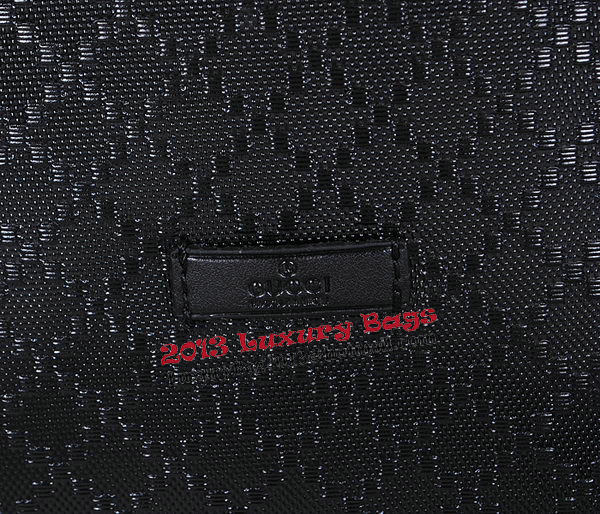Gucci Bright Diamante Leather Bucket Bag 354228 Black