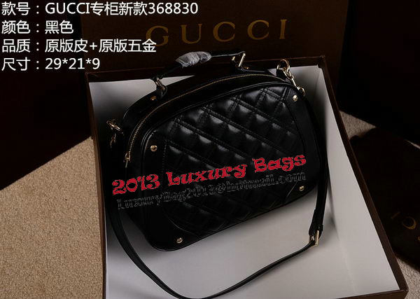 Gucci Tote Bag Original Leather 368830 Black