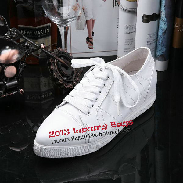 miu miu Sheepskin Leather Casual Shoes 177652 White