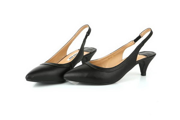 miu miu Sheepskin Leather Pump MM301 Black