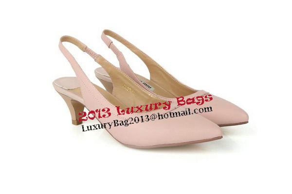 miu miu Sheepskin Leather Pump MM301 Pink