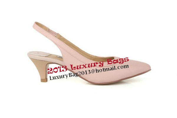 miu miu Sheepskin Leather Pump MM301 Pink