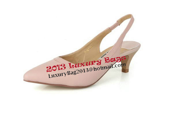 miu miu Sheepskin Leather Pump MM301 Pink