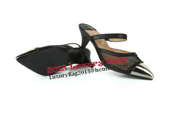 miu miu Sheepskin Leather Pump MM303 Black