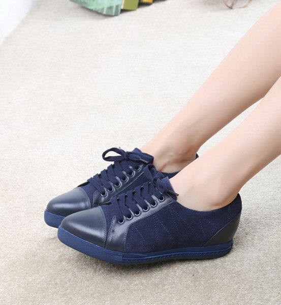 miu miu Suede Leather Casual Shoes 177651 Blue