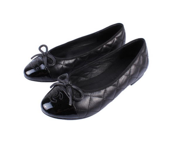 Chanel Sheepskin Leather Ballerina Flat CH0895 Black