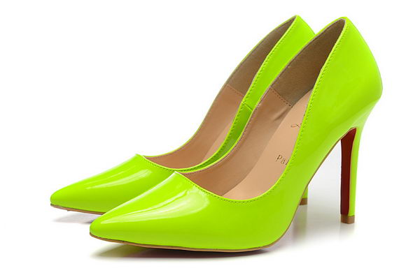 Christian Louboutin Patent Leather 100mm Pump CL1432 Green
