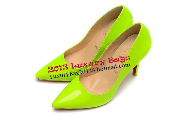 Christian Louboutin Patent Leather 100mm Pump CL1432 Green