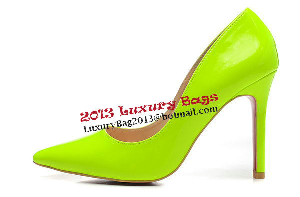Christian Louboutin Patent Leather 100mm Pump CL1432 Green