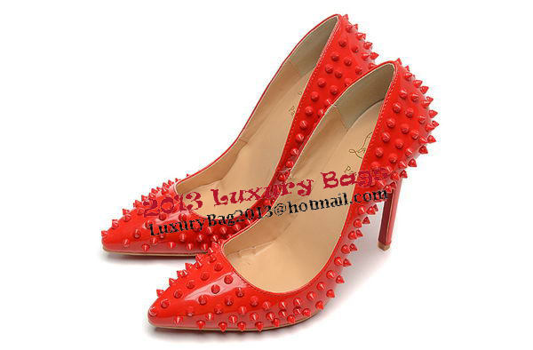Christian Louboutin Patent Leather 120mm Pump CL1418 Red
