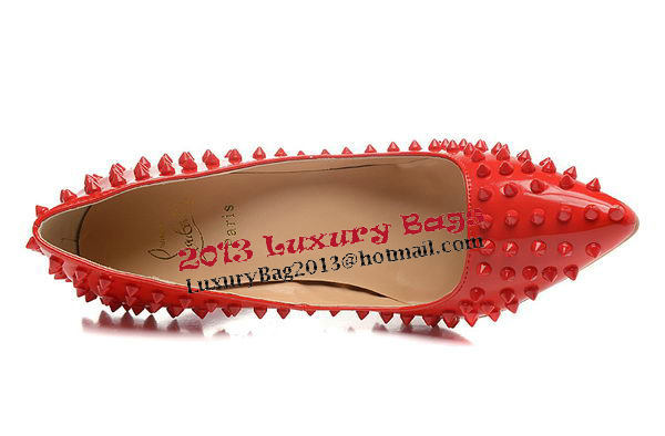 Christian Louboutin Patent Leather 120mm Pump CL1418 Red