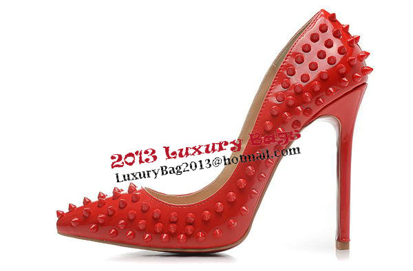 Christian Louboutin Patent Leather 120mm Pump CL1418 Red