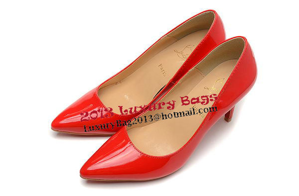 Christian Louboutin Patent Leather 80mm Pump CL1425 Red