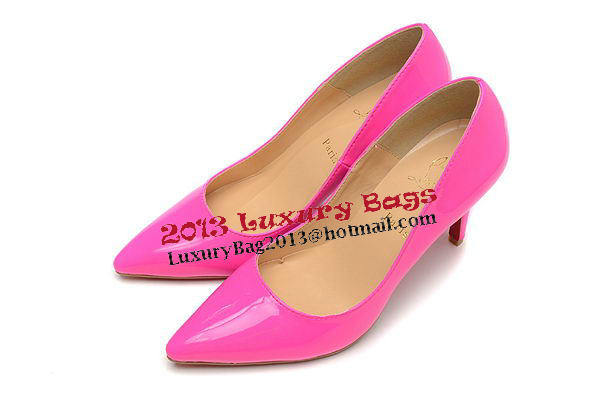 Christian Louboutin Patent Leather 80mm Pump CL1425 Rose