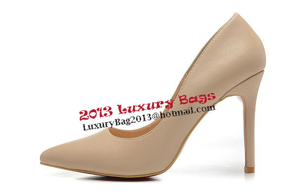 Christian Louboutin Sheepskin Leather 100mm Pump CL1432 Apricot