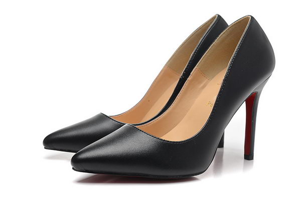 Christian Louboutin Sheepskin Leather 100mm Pump CL1432 Black