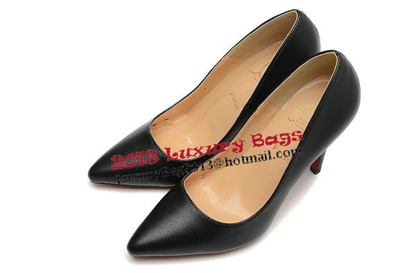 Christian Louboutin Sheepskin Leather 100mm Pump CL1432 Black