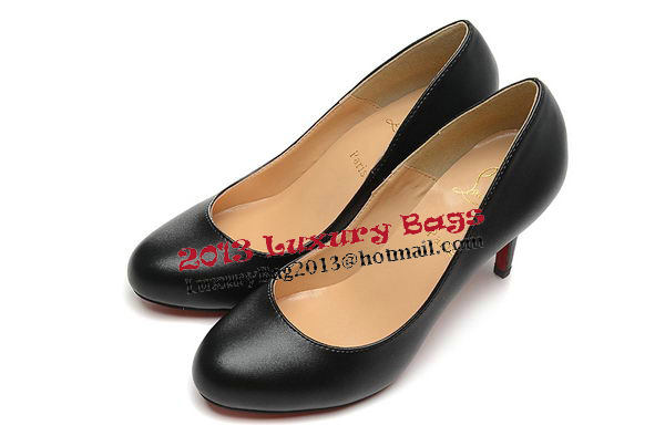 Christian Louboutin Sheepskin Leather 80mm Pump CL1419 Black