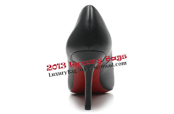 Christian Louboutin Sheepskin Leather 80mm Pump CL1419 Black