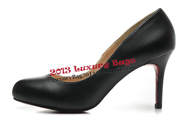 Christian Louboutin Sheepskin Leather 80mm Pump CL1419 Black