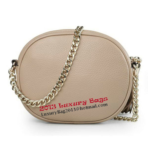 Gucci Soho Original Leather mini Chain Bag 353965 Apricot