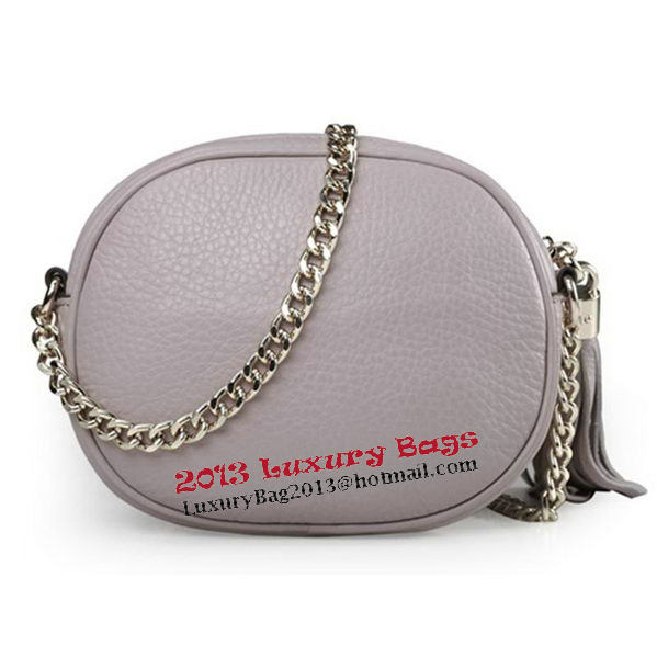 Gucci Soho Original Leather mini Chain Bag 353965 Grey