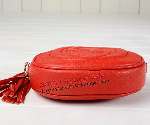 Gucci Soho Original Leather mini Chain Bag 353965 Red