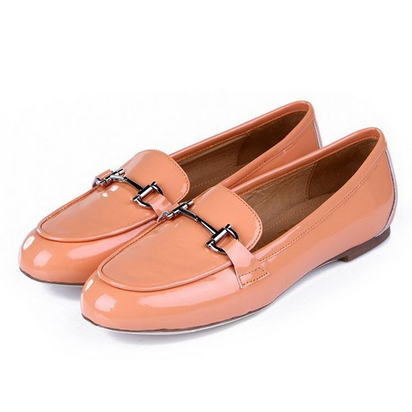 Salvatore Ferragamo Patent Leather Ballerina Flat FL0415 Apricot