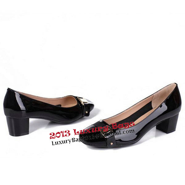 Salvatore Ferragamo Patent Leather FL0383 Black