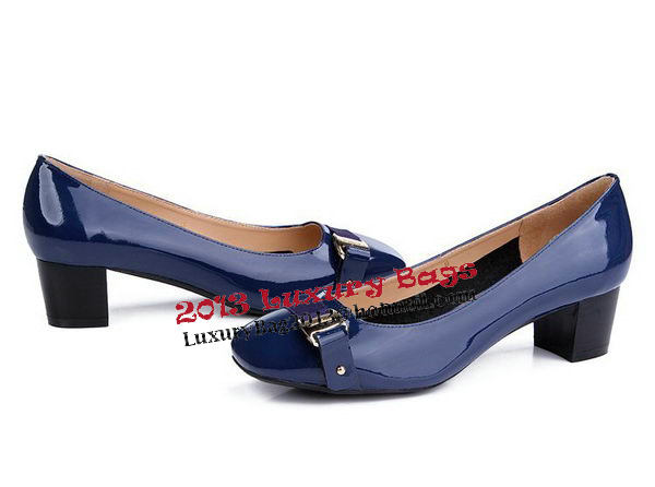 Salvatore Ferragamo Patent Leather FL0383 Blue