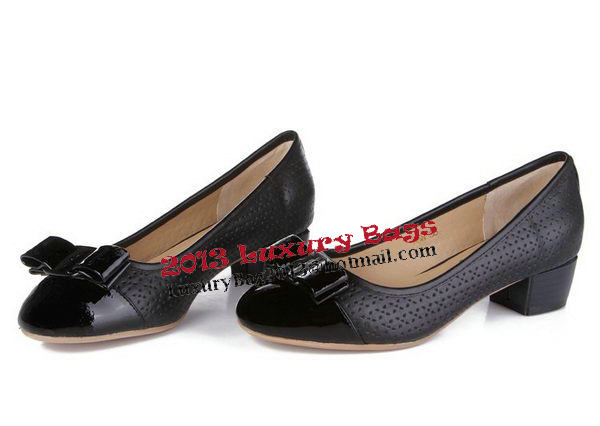 Salvatore Ferragamo Patent Leather FL0387 Black