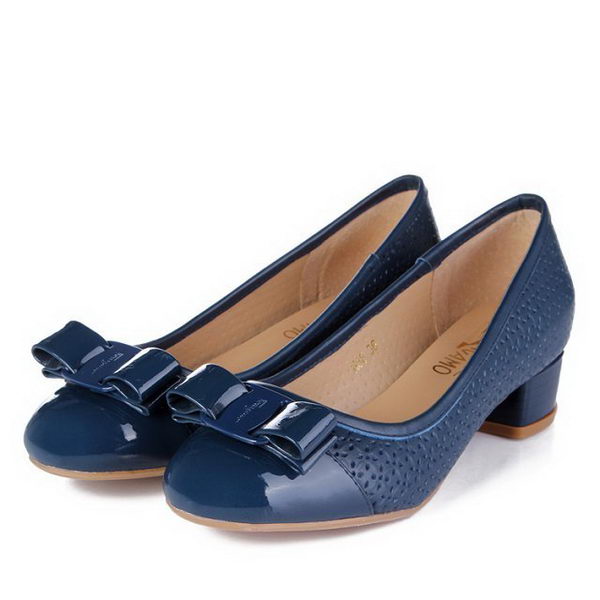 Salvatore Ferragamo Patent Leather FL0387 Blue