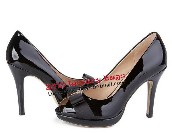 Salvatore Ferragamo Patent Leather FL0390 Black