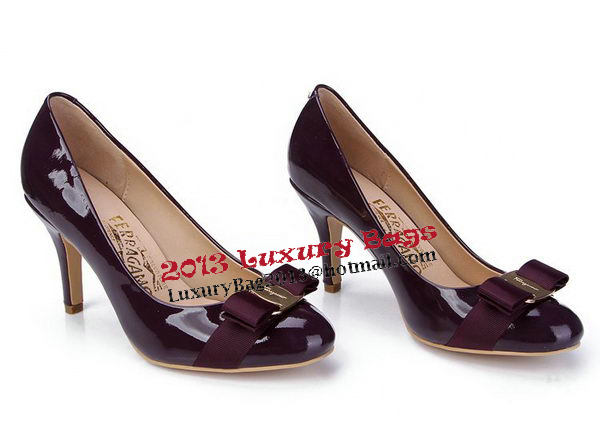 Salvatore Ferragamo Patent Leather FL0390 Purple