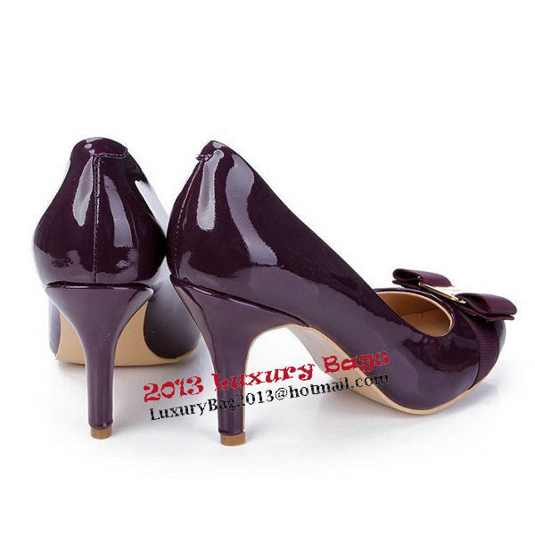 Salvatore Ferragamo Patent Leather FL0390 Purple