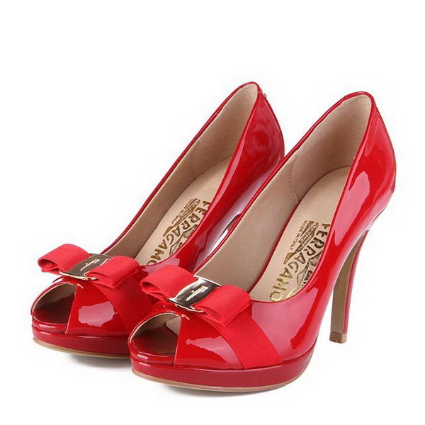 Salvatore Ferragamo Patent Leather FL0390 Red