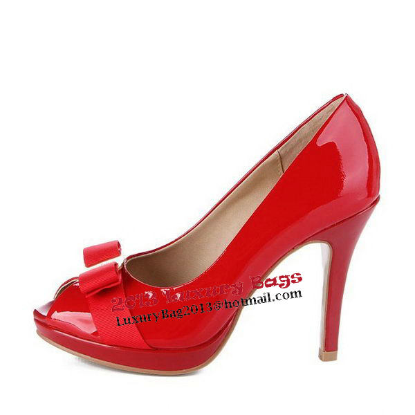 Salvatore Ferragamo Patent Leather FL0390 Red