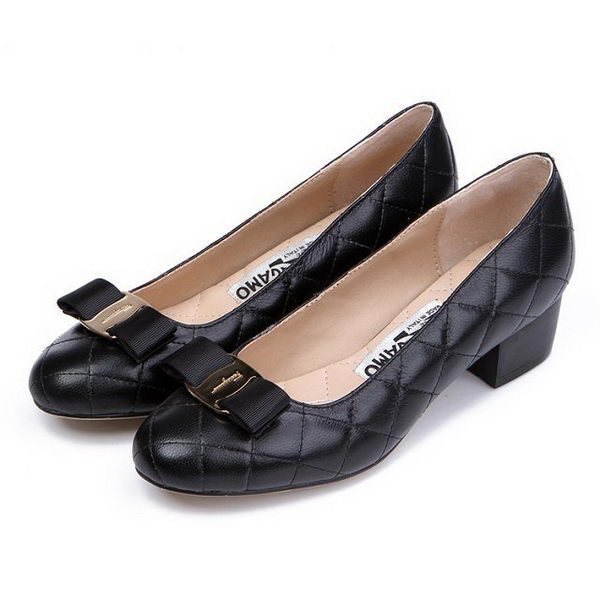 Salvatore Ferragamo Sheepskin Leather Pump FL0411 Black