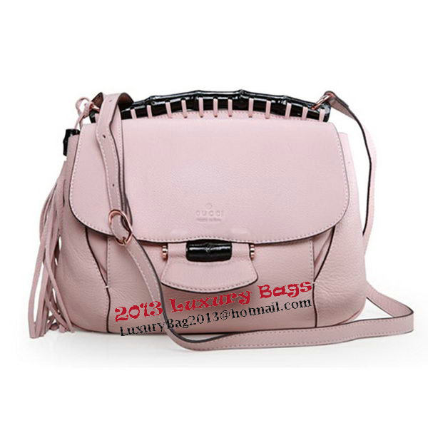 Gucci Nouveau Leather Shoulder Bag 347101 Pink