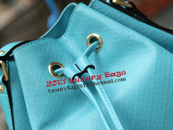 Gucci Diamante Calf Leather Bucket Bag 354228 Light Blue