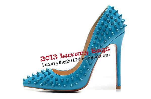 Christian Louboutin Patent Leather 120mm Pump CL1440 Blue