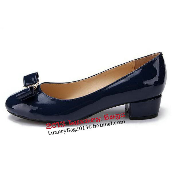 Salvatore Ferragamo Patent Leather Pump FL0442 Royal